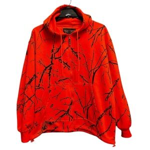 Trail Crest Highland Timber Hoodie Sz Large Neon Orange Hunting